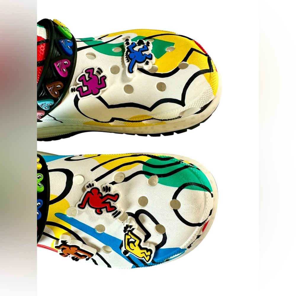 Rare Keith Haring X Crocs Mega Crush Log Limited Edition UNISEX - Picture 2 of 16